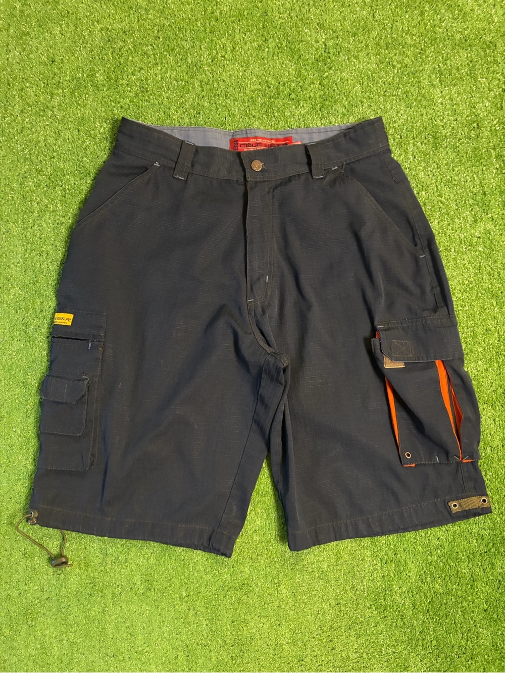 Y2K Counter Utility Baggy Blue Cargo Shorts